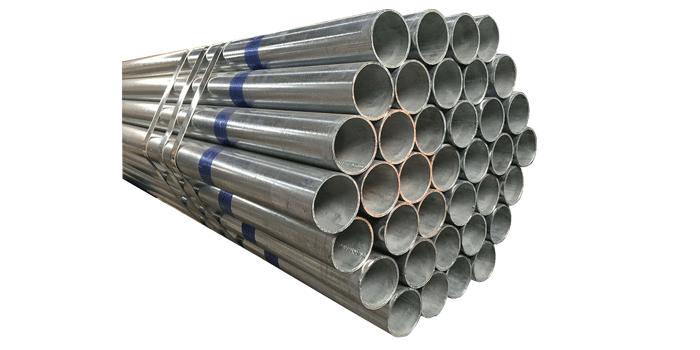 Welding process of galvanized steel pipe